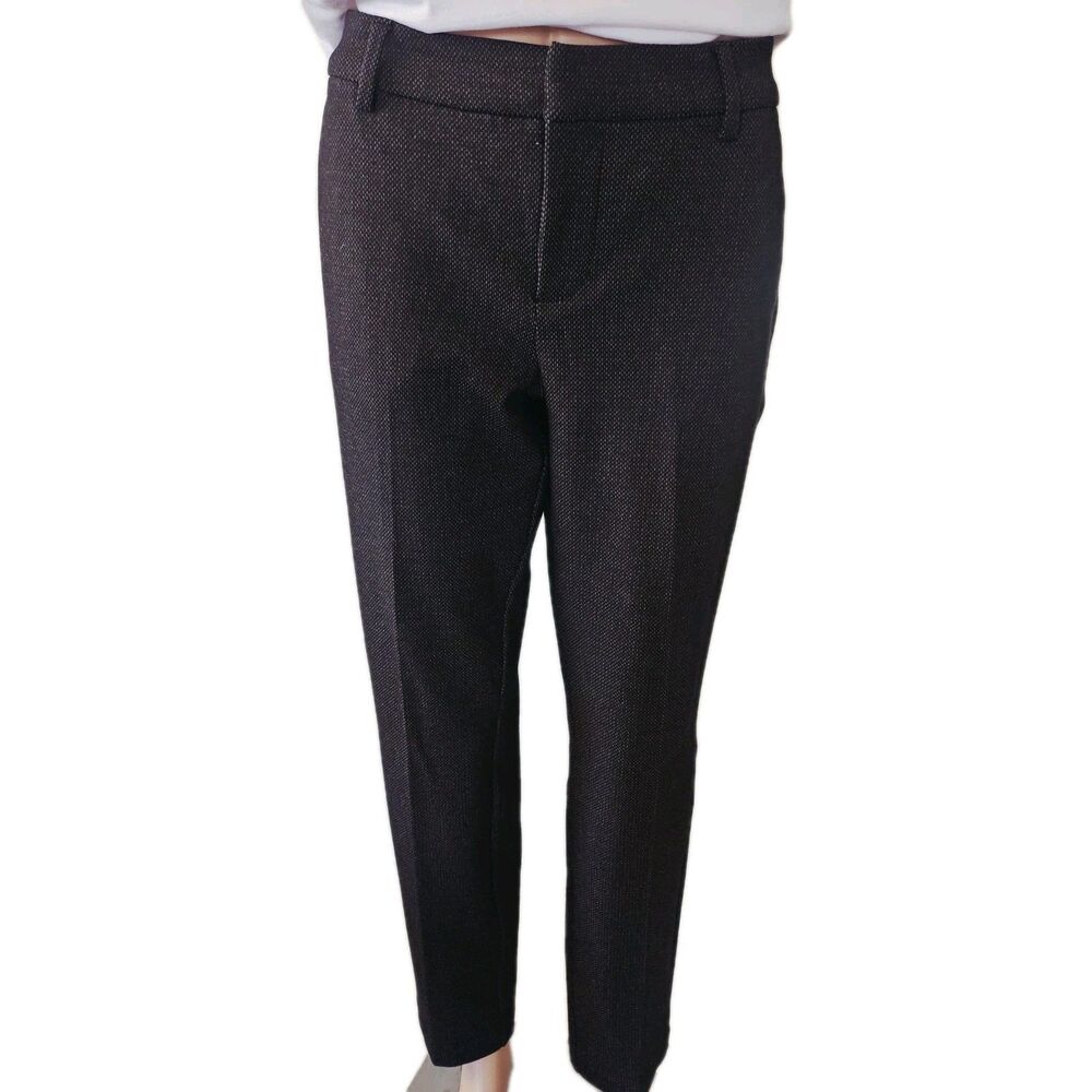 Liverpool Los Angeles Black Stretch Chino Pants Size 6 Mid Rise